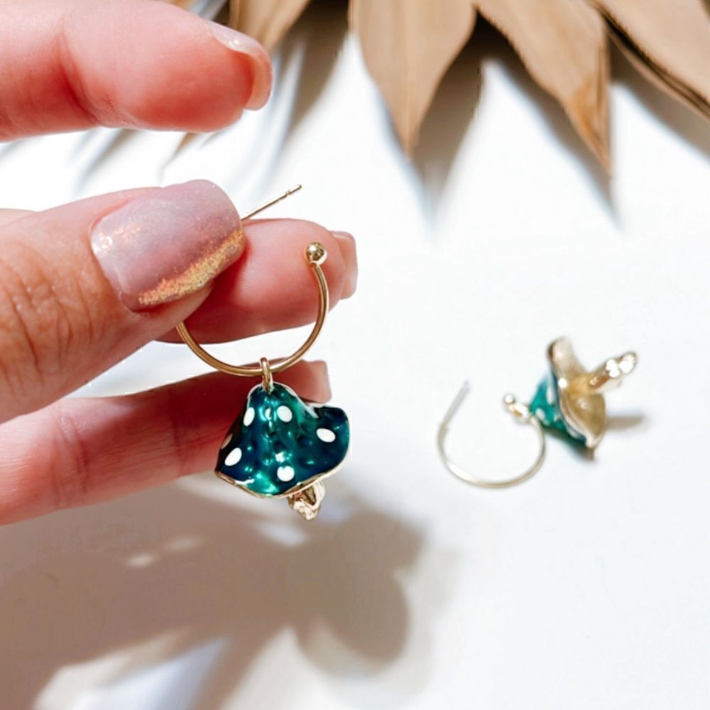 mushroomāhoop earrings ā#246